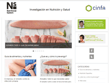 Tablet Screenshot of nutricionysaludblog.com